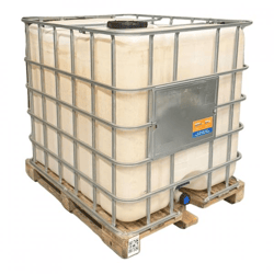 Mauser IBC Tank on a Wooden Pallet, 1,000 L