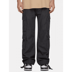 moderne MJ Gonzales Herren Jeans Reißverschluss Taschen mit Baumwolle Grau