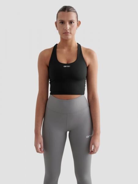 modernes aim'n Damen T-Shirt Stretch Schwarz