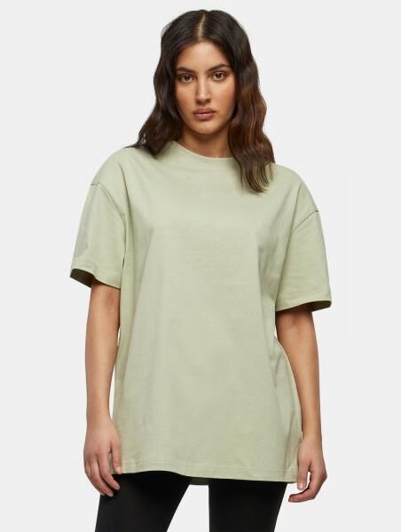 modernes Build Your Brand Damen T-Shirt Oversize 220 g/m&sup2; mit Baumwolle Gr&uuml;n