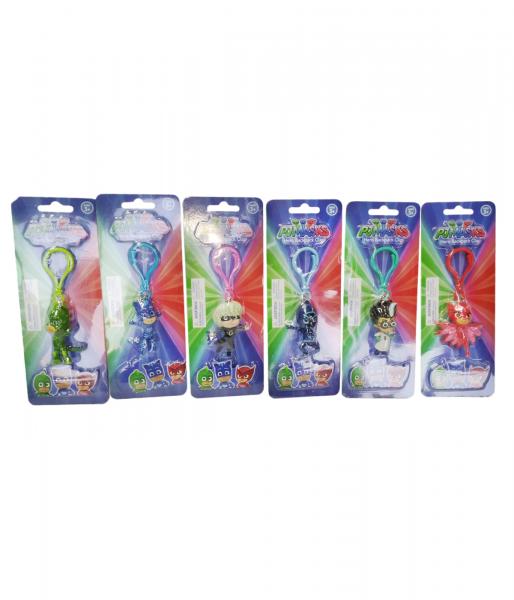 PJ Masks - 3D PVC Schl&uuml;sselanh&auml;nger/Clip On 6 cm