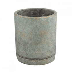 PTMD Vik M Flower Pot, Cement Green, 20 cm