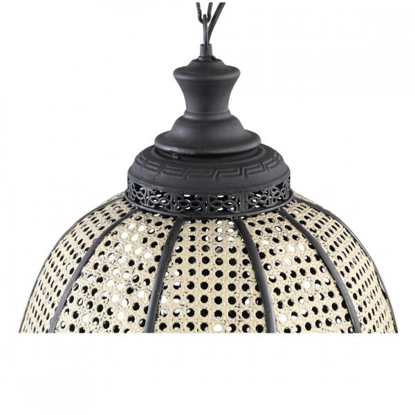 PTMD Hängeleuchte Bayu schwarz/beige 60 cm