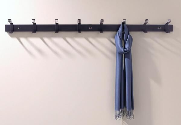 Restposten Edelstahl-Wandgarderobe 80 cm – Neuware/A-Ware – Geschäftsaufgabe
