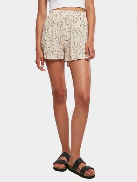 sommerliche Urban Classics Damen Shorts Taschen 115 g/m&sup2; Beige