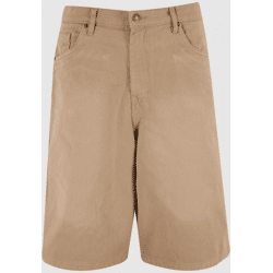 sommerliche Urban Classics Herren Shorts Denim mit Baumwolle Beige