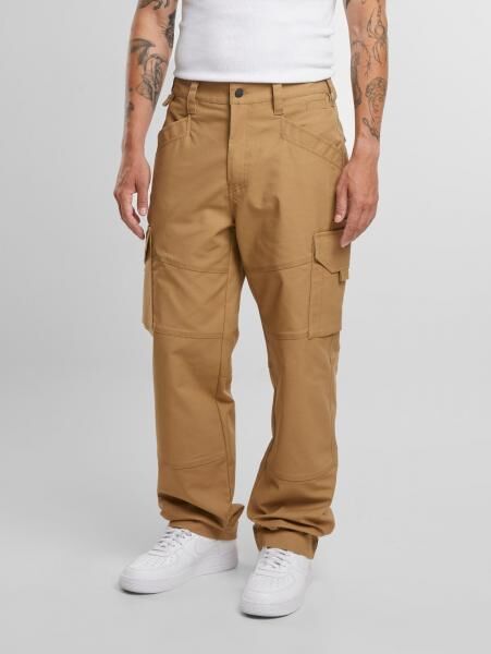 stylische Brandit Herren Jeans Stretch Rei&szlig;verschluss Beige