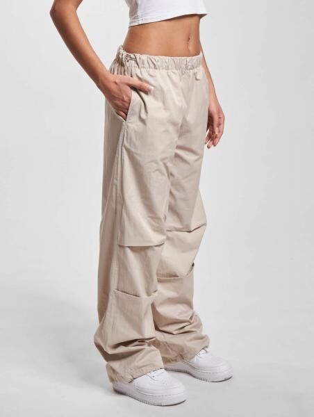 stylische DEF Damen Jeans Taschen Beige