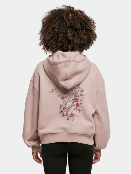 weicher Dangerous DNGRS Damen Hoodie Kordelzug Kapuze 300 g/m&sup2; Alt-Rosa