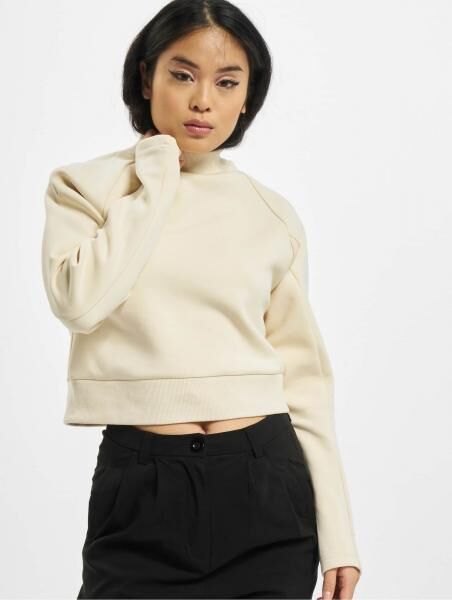weiches Urban Classics Damen Sweatshirt Stretch 340 g/m&sup2; Beige