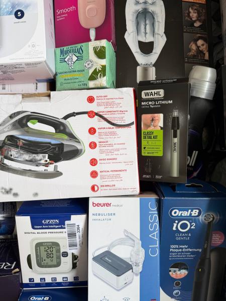 BEAUTY- & GESUNDHEITSGER&Auml;TE &ndash; AMAZON-RETOUREN &ndash; 75% UNTER RETAIL &ndash; 228 ST- 8,07 &euro;/ST- 15,70 &euro;/KG