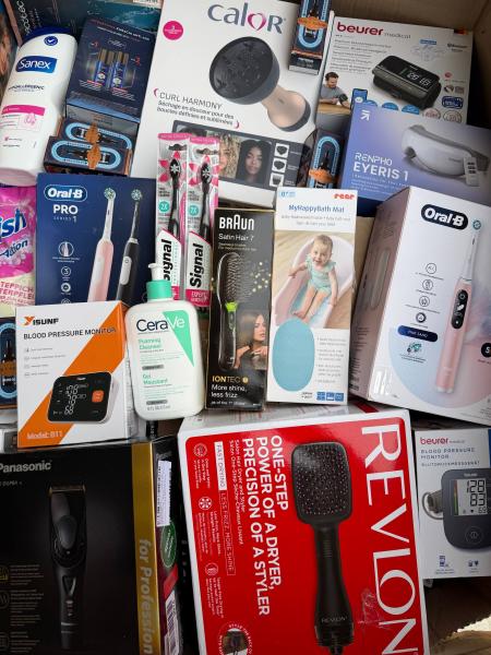 BEAUTY- & GESUNDHEITSGER&Auml;TE &ndash; AMAZON-RETOUREN &ndash; 75% UNTER RETAIL &ndash; 327 ST- 7,10 &euro;/ST- 17,19 &euro;/KG
