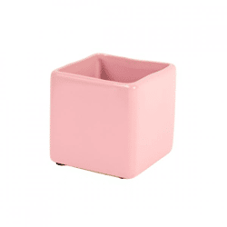 D&M Blumentopf, quadratisch, Basic, rosa, 7 cm