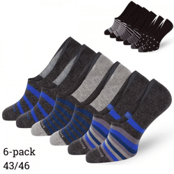 Easton Marlowe keine Show Socken unisex Größe 43/46 2 sortiert Satz von 6
