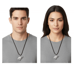 HBO Game Of Thrones Halskette mit Direwolf-Anhänger Mode-Schmuck Fan-Artikel XT0085 Silber