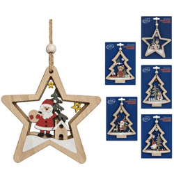 Home Accents Weihnachtsanhänger 10,5 cm, 6er-Set, sortiert