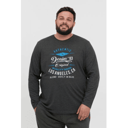 klassisches BLEND BHDopper BT Herren Longsleeve mit Rundhals Langarm-Shirt 20713446ME-200278 Grau