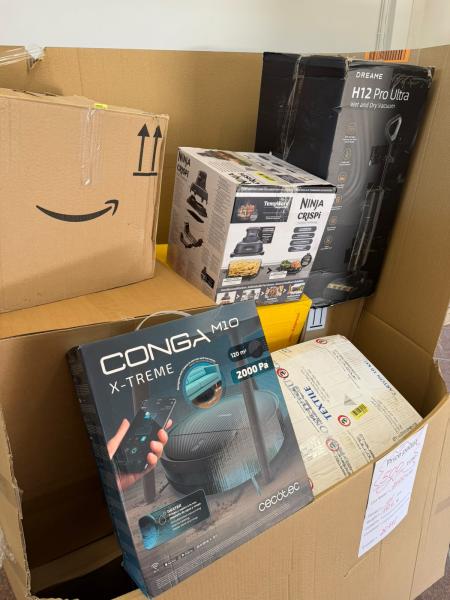 K&Uuml;CHEN- & REINIGUNGSGER&Auml;TE &ndash; AMAZON-RETOUREN &ndash; 75% UNTER RETAIL &ndash; 11 ST- 45,50 &euro;/ST- 4,78 &euro;/KG