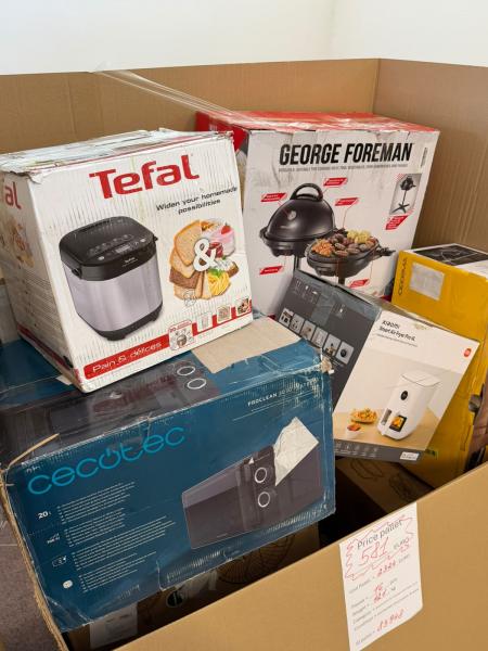 K&Uuml;CHEN- & REINIGUNGSGER&Auml;TE &ndash; AMAZON-RETOUREN &ndash; 75% UNTER RETAIL &ndash; 15 ST- 36,23 &euro;/ST- 4,48 &euro;/KG