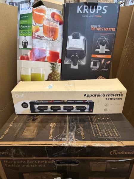 K&Uuml;CHEN- & REINIGUNGSGER&Auml;TE &ndash; AMAZON-RETOUREN &ndash; 75% UNTER RETAIL &ndash; 15 ST- 36,47 &euro;/ST- 5,07 &euro;/KG