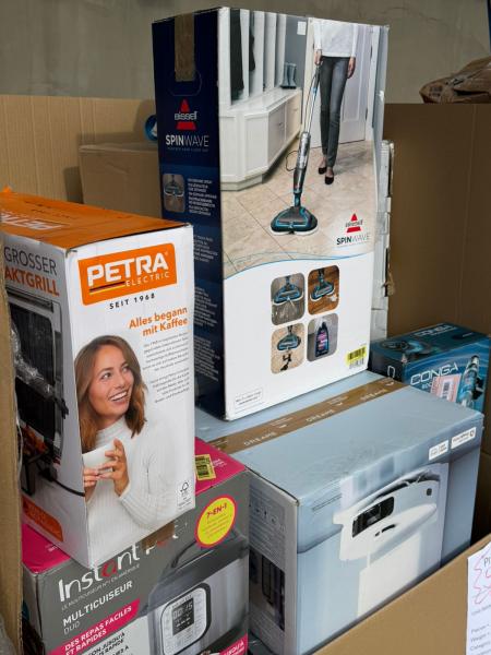 K&Uuml;CHEN- & REINIGUNGSGER&Auml;TE &ndash; AMAZON-RETOUREN &ndash; 75% UNTER RETAIL &ndash; 20 ST- 39,95 &euro;/ST- 5,92 &euro;/KG