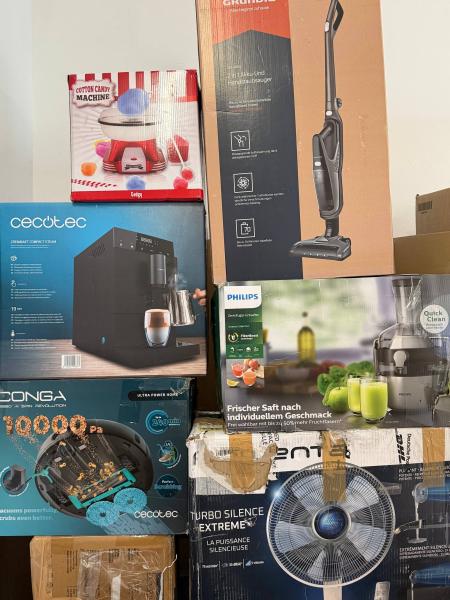 K&Uuml;CHEN- & REINIGUNGSGER&Auml;TE &ndash; AMAZON-RETOUREN &ndash; 75% UNTER RETAIL &ndash; 20 ST- 42,76 &euro;/ST- 7,43 &euro;/KG