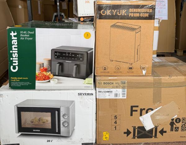 K&Uuml;CHEN- & REINIGUNGSGER&Auml;TE &ndash; AMAZON-RETOUREN &ndash; 75% UNTER RETAIL &ndash; 4 ST- 50,50 &euro;/ST- 1,94 &euro;/KG