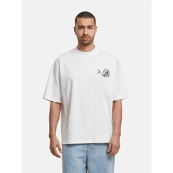 lässiges  Herren T-Shirt mit Baumwolle Ecru-Weiß