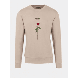 modernes Mister Tee Herren Sweatshirt mit Baumwolle Beige