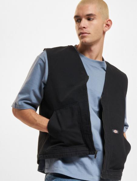 schlichte Dickies Herren Jacke mit Baumwolle Schwarz