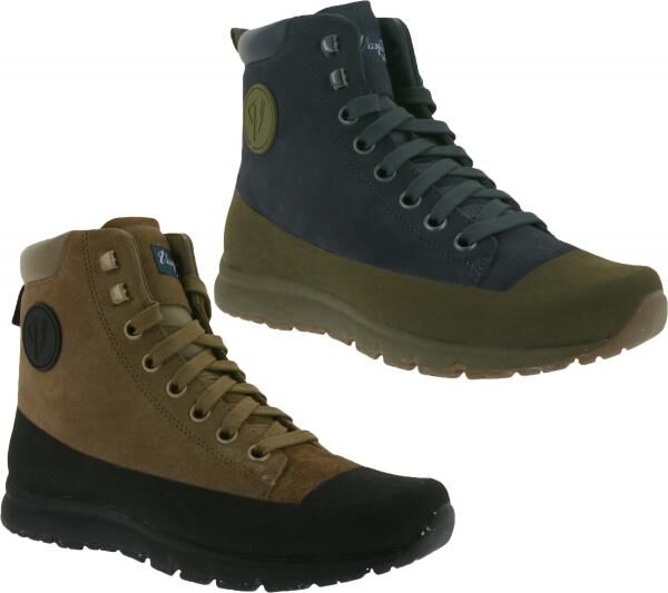 VASQUE Ascender Unisex Hiking Shoes with Vibram Soles—Sustainable Trekking Shoes Made with Genuine Leather in Khaki/Brown or Dark Blue/Green