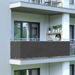 Balcony Cover - Polyester / Waterproof 600 x 75 cm, Anthracite