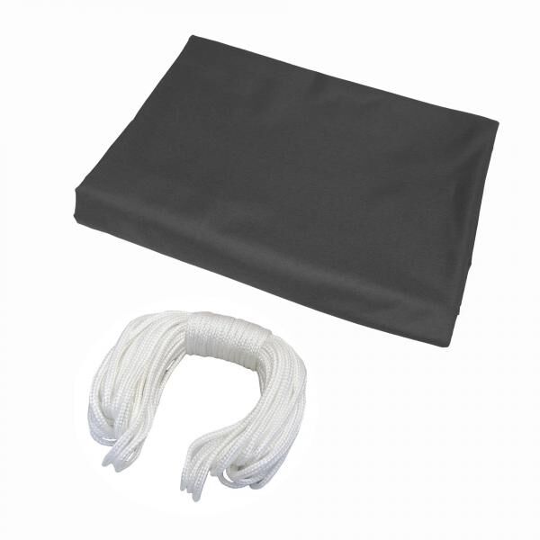 Balkonbespannung - Polyester / wasserdicht 600 x 75 cm, anthrazit