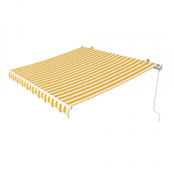 Gelenkarmmarkise Easy 2,95 x 2 m / Stoff: Block, gelb-weiß