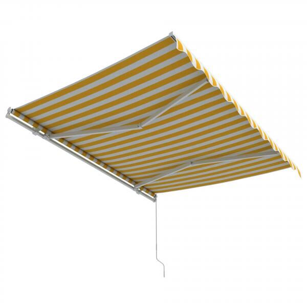 Gelenkarmmarkise Easy 2,95 x 2 m / Stoff: Block, gelb-weiß