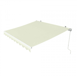 Gelenkarmmarkise Easy 3,95 x 2,5 m / Stoff: Uni, hellbeige