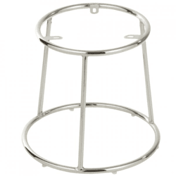 J-Line Metallhocker, silberfarben, 39 cm