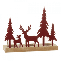 J-Line Teelichthalter „Weihnachten“, 25,5 cm