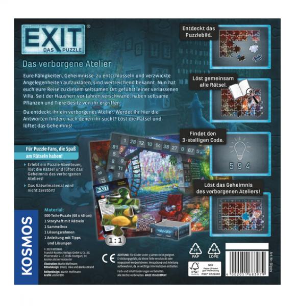 Kosmos 683979 - EXIT Puzzle Das verborgene Atelier