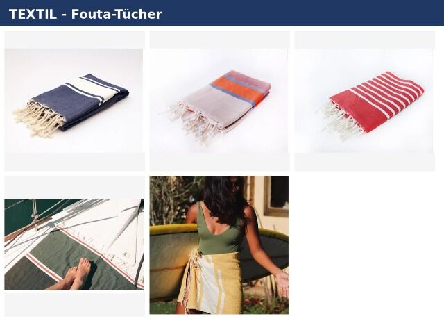 Tunesisches Kunsthandwerk – 780 Teile Neuware A-Ware, Komplett-Los (Fouta, Steinzeug, Olivenholz)