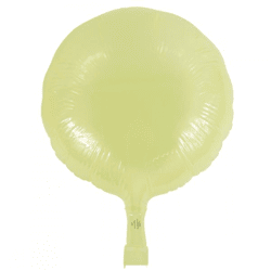 Amscan Folienballon, rund, gelb, 30 cm