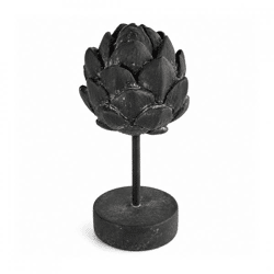 Countryfield Statue Artischocke auf Fuß Davor schwarz 23 cm