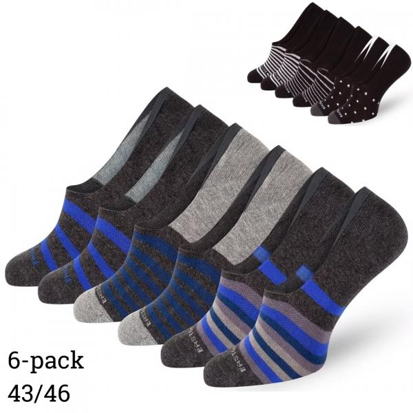 Easton Marlowe keine Show Socken unisex Größe 43/46 2 sortiert Satz von 6