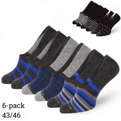 Easton Marlowe keine Show Socken unisex Größe 43/46 2 sortiert Satz von 6
