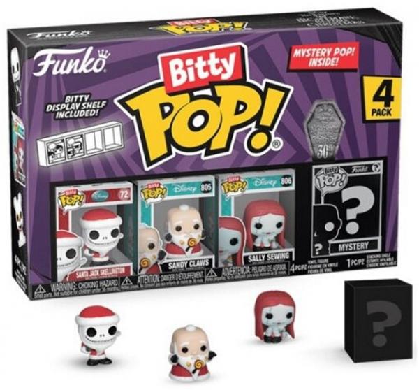 Funko 73022 - Bitty POP! - The Night Before Christmas Santa Jack 4er Pack