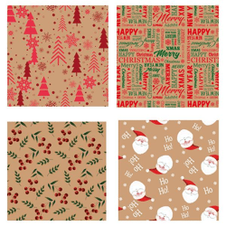 Geschenkpapier Craft Paper XMAS,4/s,70x200cm