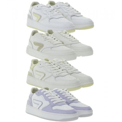 HUB Damen Sneaker mit Terry-Fütterung Echtleder-Schuhe W5008L31-L10 Smash L31 oder W6409L31-L10 Duke in Weiß
