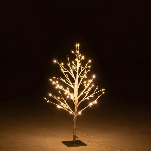 J-Line Boom LED, silberfarben, IP44, 59 cm