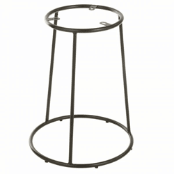 J-Line-Hocker mit Metallgestell, schwarz, 55 cm