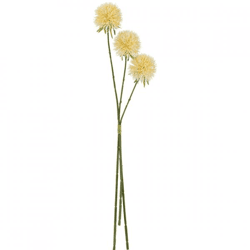 J-Line Kunstblume Allium, gelb, 66 cm, 3 Stück
